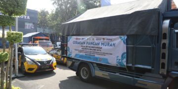 Gerakan Pangan Murah Polri Tahap Dua: Kapolresta Malang Kota Berangkatkan 48,5 Ton Beras SPHP Bulog