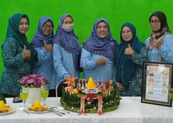Lomba Tumpeng “Bersatu Berdaulat Rakyat Sejahtera Indonesia Maju” di Kelurahan Penanggungan.