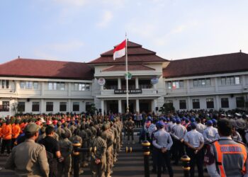 Walikota Wahyu Pimpin Apel Siaga Patroli Cipta Kondisi Dengan Menggandeng Sejumlah Elemen