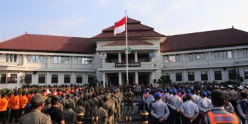 Walikota Wahyu Pimpin Apel Siaga Patroli Cipta Kondisi Dengan Menggandeng Sejumlah Elemen