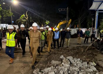 Walikota Malang Tinjau Proyek Drainase Soetta, Harapkan Ketepatan Dalam Waktu Pelaksanaan