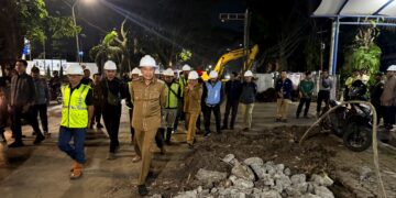 Walikota Malang Tinjau Proyek Drainase Soetta, Harapkan Ketepatan Dalam Waktu Pelaksanaan