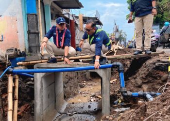 Gangguan Aliran Akibat Proyek Drainase, Tugu Tirta Gerak Cepat Lakukan Penanganan