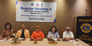 Lions Club Jakarta Menteng (Distrik 307 A1) Adakan Rapat Reguler dan Pelaporan Aktivitas Sosial
