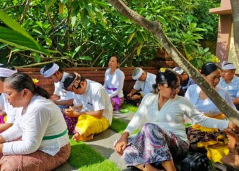 Pura Kertha Bumi Bhayangkara Jadi Pusat Ibadah Hari Suci Tilem Umat Hindu Polresta Sidoarjo