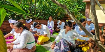 Pura Kertha Bumi Bhayangkara Jadi Pusat Ibadah Hari Suci Tilem Umat Hindu Polresta Sidoarjo