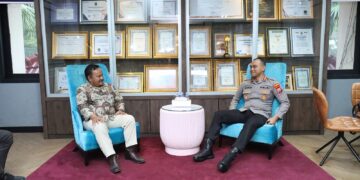 Kapolresta Terima Audiensi KPU, Sekaligus Terima Sertifikat Penghargaan dari KPU Kota Malang
