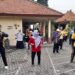 Bugar Bersama, Personel Polsek Krian Polresta Sidoarjo, Forkopimka Lakukan  Senam SKJ 