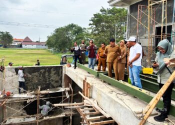 Bupati Sidoarjo Sidak Rumah Pompa Kedungpeluk, Tegaskan Rampung 14 Februari, Progres Sudah 70%