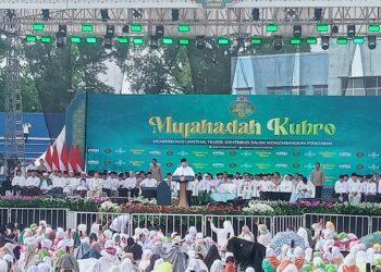 Presiden Prabowo Hadiri Puncak Harlah 1 Abad NU di Stadion Gajayana, Serukan Persatuan Bangsa