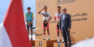 Kibarkan Merah Putih, Mahasiswa UIBU Ukir Prestasi di Asian Road Cycling Championship 2026