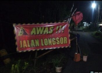 Longsor di Singosari Malang, Mengancam Keselamatan Warga.