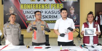 Polresta Sidoarjo Ungkap Pembobolan Brankas Lintas Provinsi di Taman Pinang Indah