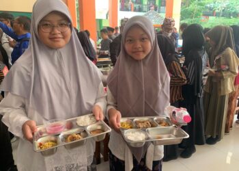 Uji Coba MBG Prasmanan di MIN 2 Kota Malang, Efektivitas Waktu Jadi Evaluasi Utama