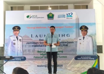 Launching Gerakan Sadar Jaminan Sosial Ketenagakerjaan via RT/RW, Pemkot Malang Perluas Perlindungan Pekerja Informal