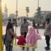Polwan Polresta Sidoarjo Humanis Amankan CFD Alun-alun
