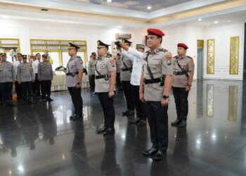 Gelar Mutasi, Polresta Malang Kota, KBP Putu Kholis Tekankan Disiplin, Soliditas dan Pelayanan Yang Humanis