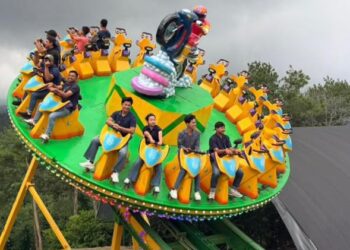 3.500 Wisatawan Padati Mikutopia, Sensasi Wahana Baru Mega Disco Pacu Adrenalin