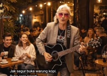 Sofyan Usbros, yang baru saja merilis karya terbarunya berjudul “Kopi Ngopi”.