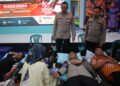 Jelang Hari Bhayangkara, Ratusan Peserta Ikuti Donor Darah Bersama Polresta Sidoarjo