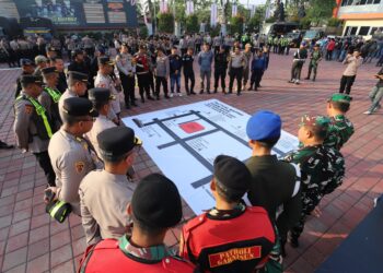 Antisipasi Gangguan Kamtibmas, Polres Gresik Libatkan Personel Gabungan Jelang Suroan