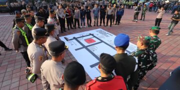Antisipasi Gangguan Kamtibmas, Polres Gresik Libatkan Personel Gabungan Jelang Suroan
