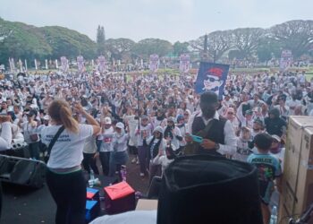 Ribuan Simpatisan MBG Malang Raya Gelar Apel Akbar dan Senam Bersama,  Program Makan Bergizi Gratis Harus Tetap Jalan 