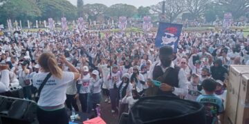 Ribuan Simpatisan MBG Malang Raya Gelar Apel Akbar dan Senam Bersama,  Program Makan Bergizi Gratis Harus Tetap Jalan 