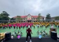 Semarak Hari Bhayangkara Ke-80 Polres Batu Gelar Olahraga Bersama Pererat Soliditas Keluarga Besar