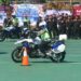 Srikandi Polres Malang Gelar Ketangkasan Bermotor Pukau Penonton di Hari Bhayangkara Ke- 80