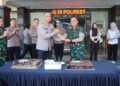 Korem 083/BDJ Geruduk Polresta Malang Kota Meriahkan Hari Bhayangkara ke-80