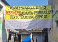 Warga RT 12 Sukoharjo Tolak Pembukaan Pintu Samping Dapur SPPG Jagalan