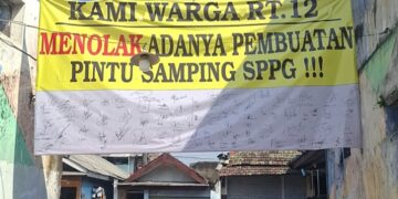 Warga RT 12 Sukoharjo Tolak Pembukaan Pintu Samping Dapur SPPG Jagalan