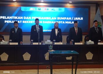 Dandung Resmi Dilantik Jadi Pj Sekda Kota Malang