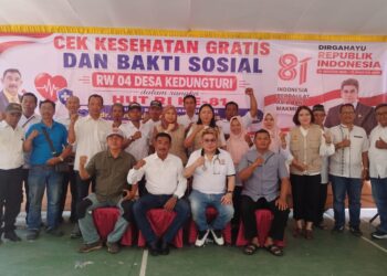 Peringati HUT ke-81 RI, RW 04 Kedungturi Sidoarjo Hadirkan Pengobatan Gratis dan Santunan untuk Warga
