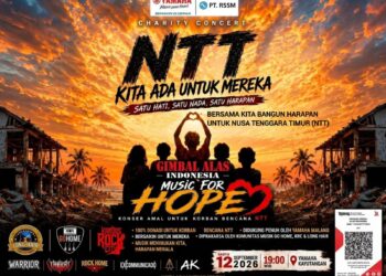 Tiga Komunitas Musik Gandeng Yamaha Malang Gelar Konser Amal NTT di Kayutangan 12 September 2026