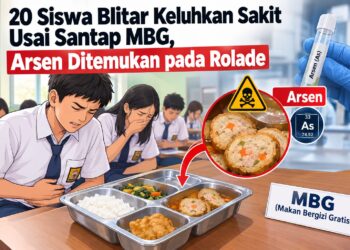 20 Siswa Blitar Keluhkan Sakit Usai Santap MBG, Arsen Ditemukan pada Rolade