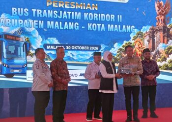 Bus Trans Jatim Koridor II Kabupaten Malang–Kota Malang Diresmikan