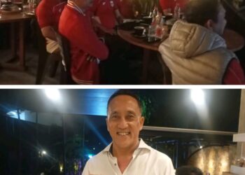 Nobar Bersama Wali Kota Malang di Cafe Dekata, TNI-Polri dan Warga Larut dalam Euforia Sepak Bola