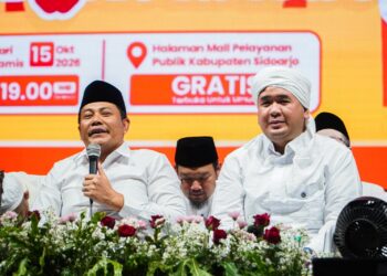 Ribuan Jamaah Bersholawat di Sidoarjo, Subandi Titip Pesan Persatuan dan Kesejahteraan