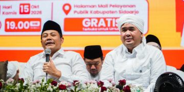 Ribuan Jamaah Bersholawat di Sidoarjo, Subandi Titip Pesan Persatuan dan Kesejahteraan