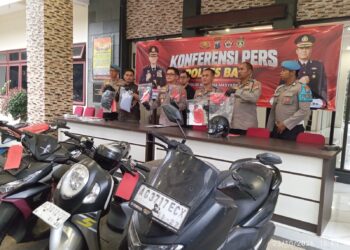 Polres Batu Berhasil Amankan 11 Orang Tersangka Curanmor