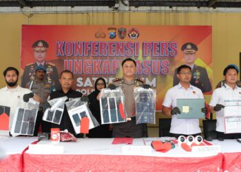 Polresta Sidoarjo Bongkar Dugaan Penipuan Online Lintas Negara, Delapan WNA Vietnam Diamankan